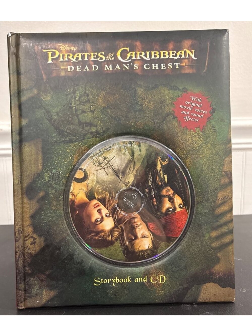 Disney Pirates Of The Caribbean Dead Mans Chest Storybook & CD Hardcover 2007